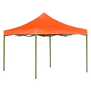 Tente de gazebo extérieure imperméable personnalisée auvent pliant 3X3m nourriture de rue 10X10ft poteau auvent abri tente avec tentes
