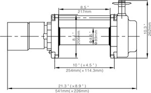 Runva prezzo di fabbrica frizione aria uso industria 15000lbs cavo idraulico tirando verricello - Product Image 5
