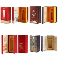 Boîtes en carton de luxe recyclables, personnalisées et faites à la main pour whisky, vodka, rhum, Baijiu, avec gaufrage, doublure en éponge et rabat unique – Vente en gros