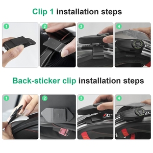 EJEAS-Intercomunicador para casco de motocicleta Q8, auricular Bluetooth de malla resistente al agua para 6 pilotos, intercomunicador dúplex completo - Product Image 5