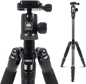 Sirui Nhỏ Gọn Du Lịch 5C Tripod 54.3 Inch Trọng Lượng Nhẹ Sợi Carbon Du Lịch Tripod Xách Tay Máy Ảnh Tripod Với 360 Toàn Cảnh - Product Image 1