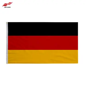 Stock 3*5 Ft Germany Flag Banner Custom Football Decorations No Fade German Flags
