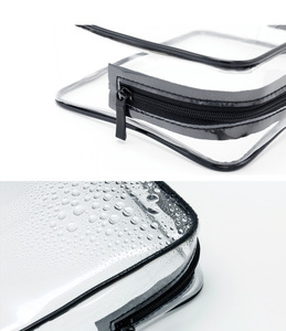 Bolsa de Maquillaje Transparente de PVC, con Cierre Resistente al Agua, de Pequeña Capacidad, con Correa de Mano, Apta para <span class=keywords><strong>Viajes</strong></span> en Avión y Gimnasio, Cumple con las Normas de la TSA - Product Image 2