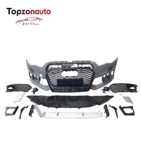 Topzonauto OEM 4K0807065B pour Audi A6 C8 Cache de pare-chocs avant apprêté pour Audi A6 C8 2019-2024 Performance Auto Body