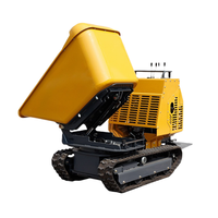 Mini déchargeur de petit site de remorque concrète hydraulique de déchargeur avec le mini camion à benne basculante rotatoire de levage élevé