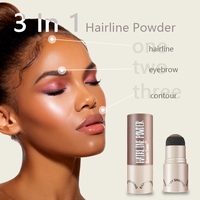 Poudre de maquillage longue durée naturelle imperméable au design nouveau pour les peaux foncées vente de gros