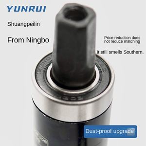 Axe <span class=keywords><strong>de</strong></span> <span class=keywords><strong>motoneige</strong></span> en acier authentique/YUNRUI, trou carré 120, roulement étanche universel, accessoires pour vélo électrique, tige d'axe - Product Image 4