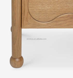 Myhome 2025ตู้ไม้เนื้อแข็งสองประตู, หรูหราทันสมัยสำหรับห้องรับประทานอาหารมี3ลิ้นชักทำด้วยมือทองเหลืองเฟอร์นิเจอร์ห้องครัว - Product Image 4