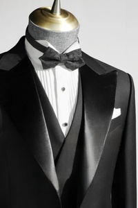 Trajes de Negocios a Medida para Hombre, Cuello en V, Corte Regular, Frente Plano, Trajes Ejecutivos, No Tejido, Repujado, Talla Grande - Product Image 3