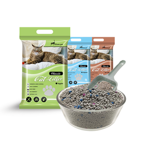 Campioni gratuiti migliore gat Sand Arena Para Gato colorato forma di palla Premium Bentonite lettiera fabbrica all'ingrosso - Product Image 1