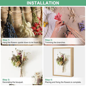 Cadre photo carré 5x5/8x8/10x10/12x12 avec plexiglas HD pour fleur, billet, souvenirs, souvenir, médaille, art - Product Image 5