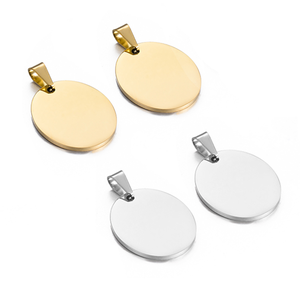 Liontin Aksesoris Baja Anti Karat, Bentuk Persegi Panjang, Lingkaran, Kotak, Unik, Mewah, Custom, DIY, Halus, Berukir - Product Image 3