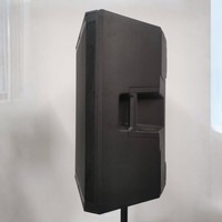 Haut-parleur de scène actif professionnel étanche de 15 pouces pour extérieur, enceinte colonne pleine gamme en plastique