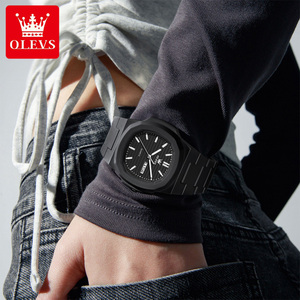 Custom OEM Logo <strong>Watches</strong> Large Dial Original <strong>Men</strong> Stainless Steel Unisex Stainless <strong>Watch</strong> Waterproof Luminous Quartz