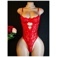 Chemise de nuit en dentelle avec embellissements en strass en forme de cœur et jupe en tulle, ensemble de lingerie sexy, vêtements de nuit