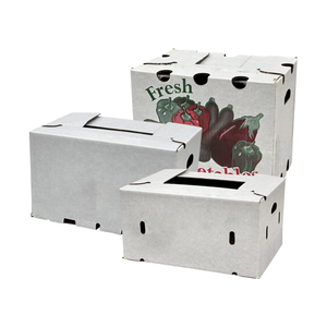 2mm Recycled Coated Paper <b>Box</b> Flexographic Printing Agriculture <b>Box</b> <b>Packing</b> Cardboard Trays Corrugated Fruit Shipping Carton <b>Box</b> - Product Image 1