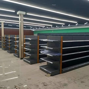 <span class=keywords><strong>China</strong></span> Gondola Mart Racks Supermercado Estantes de doble cara Tienda Estanterías Unidades - Product Image 3
