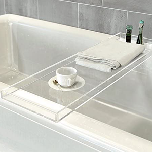 Clear Acrylic Tray Lucite Bathtub Tray bath bathroom bathtub caddy tray caddy for Bathroom