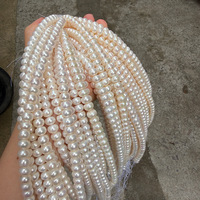Perles Zhuji naturelles non-nucléaires blanches de qualité 3A, 8 mm d'épaisseur, plates, semi-finies pour bricolage, longueur 39-40 cm, 58 perles