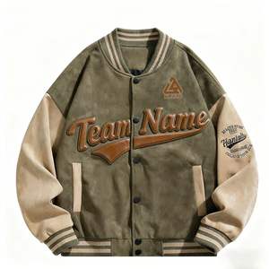 Veste <span class=keywords><strong>de</strong></span> baseball d'équipe <span class=keywords><strong>de</strong></span> haute qualité avec logo brodé personnalisé, imperméable et coupe-vent, pour les sports <span class=keywords><strong>de</strong></span> plein air et les activités <span class=keywords><strong>de</strong></span> club - Product Image 1