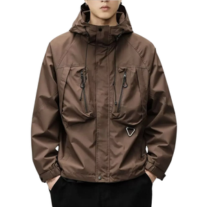 Veste coupe-vent en gros OEM ODM Logo personnalisé Manteau d'extérieur léger et imperméable - Product Image 1