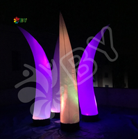 Chine Usine Vente Pas Cher 16 Couleurs-Changement LED Lumière Colonne Gonflable Brillant Pilier Ballon pour la Décoration