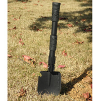 Mini pelle multifonctionnelle d'ingénieur pour l'extérieur, lame en acier au manganèse de 13 mm, pliable et portable