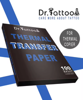 100 pièces papier copieur jetable classique tatouage thermique tatouage pochoir papier de transfert autocollant papier thermique