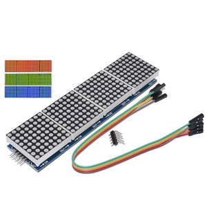 MAX7219 32x8 4-in-1 โมดูลจอแสดงผล LED ไอซีดอทเมทริกซ์พร้อมสายไฟ 5 พินสำหรับอาร์ดูโน่และราสเบอร์รี่ปี่ - Product Image 6
