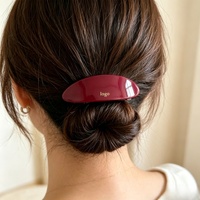 Ume Personnalisé Vente en Gros Français Écologique Acétate Mignonnes Pinces à Cheveux pour Femmes Usage Quotidien