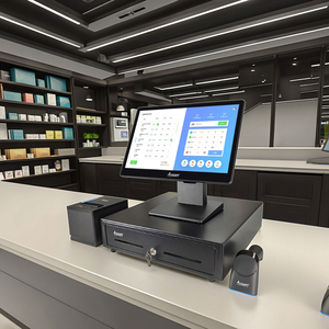 Ngăn kéo tiền mặt đăng ký mua Màn hình Kép màn hình NFC Windows 10 11 Android SDK loyverse phần mềm paiement makinesi POS PC - Product Image 1