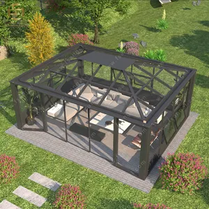 Hot Sale Factory Direct Sunroom Manufacture Glass Insulated Solarium With Lowest Price