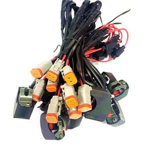 kundenspezifisch deutsch dt serie 2/4/6 nadel wasserdichter verbinder übergeformte kabelbaugruppe led licht drahtgurt für auto/ lkw/boot - Product Image 2