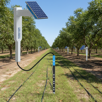 Sonde de sol YaTun Watchman-S03 pour la mesure de l'humidité, de la température, du NPK, du pH, de l'EC et de la salinité, à poser au sol, précision de 1 % RH, 10-70 cm