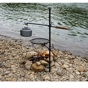 Barbecue au charbon de bois d'hiver pour l'extérieur, barbecue de camping, barbecue de pique-nique, multifonctionnel, assemblage portable, camping, fonte - Product Image 6