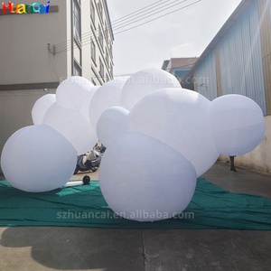 2025 bola inflable gigante con luz RGB publicidad inflable gratis modelo 3D decoración inflable para concierto con soplador de aire - Product Image 4
