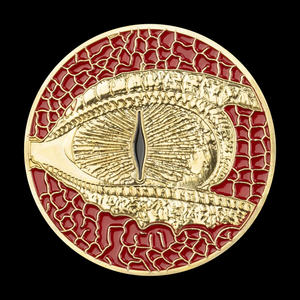 Moneda conmemorativa de recuerdo chapada en oro mágico coleccionable del <span class=keywords><strong>dragón</strong></span> <span class=keywords><strong>rojo</strong></span> promocional - Product Image 4