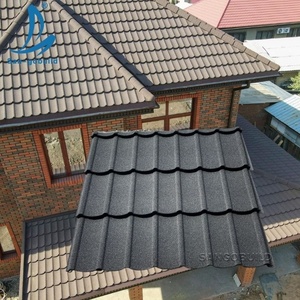 Tuile de toit de couleur brique, tôles de toiture en aluminium et zinc revêtues de pierre 0,4 mm Prix <span class=keywords><strong>Gambie</strong></span> Congo Libéria Sierra Leone - Product Image 4
