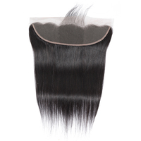 En gros, Frontal en dentelle 13x4 transparent suisse, cheveux humains indiens bruts à cuticules alignées, pour la fabrication de lace frontals, pour revendeurs