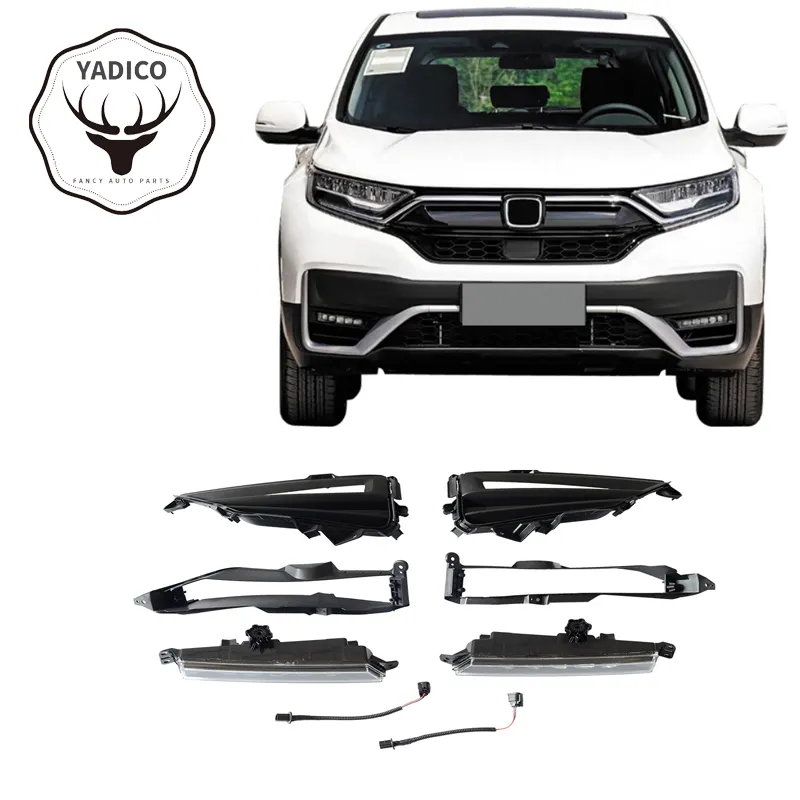 YADICO Phụ Kiện Ô Tô Đèn Sương Mù Phía Trước Cho Honda CR-V CRV 2019 20212022 Đèn Chạy Ban Ngày Led Drl Ánh Sáng Ban Ngày