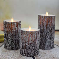 Moving Docht Pine Shape battery Fernbedienung elektronische LED-Kerzen lampe