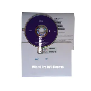 Win 10 Professional Key DVD OEM Package COA Sticker 1 year warranty Lifetime PC/MAC Win 10 Pro Key dvd OEM Sticker