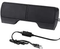 Altoparlante portatile caldo Mini Computer Clip-On Soundbar Stereo Stereo portatile cablato alimentato tramite USB compatto per Laptop Notebook