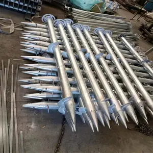 Quality Guaranteed Assurance Factory Directly Hot Dip Galvanized Carbon Steel Spiral Piles