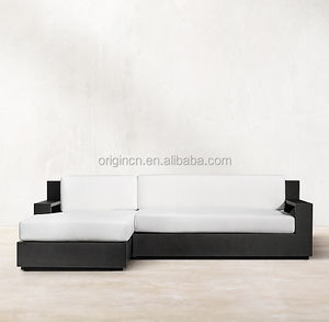 Meubles de jardin modernes en aluminium, coussins épais, chaise longue inclinable, canapés - Product Image 1