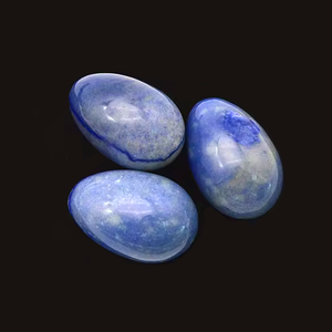 Aventurina azul perforado Yoni huevo curación cristal masaje piedras lapislázuli bolas de cristal para mujeres tren músculos pélvicos Kegel - Product Image 5
