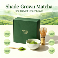Échantillon Gratuit de Poudre de Matcha Pure Personnalisée, Marque Privée, Matcha Cérémonial, Matcha Latte, Poudre de Matcha Instantanée de Qualité Culinaire