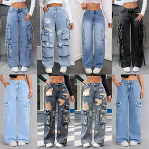 All'ingrosso <span class=keywords><strong>pantaloni</strong></span> <span class=keywords><strong>Cargo</strong></span> impilati da <span class=keywords><strong>donna</strong></span> di alta qualità 6 Pocket tattico alla moda Jeans da <span class=keywords><strong>donna</strong></span> <span class=keywords><strong>pantaloni</strong></span> <span class=keywords><strong>Cargo</strong></span> <span class=keywords><strong>donna</strong></span> <span class=keywords><strong>pantaloni</strong></span> larghi - Product Image 1