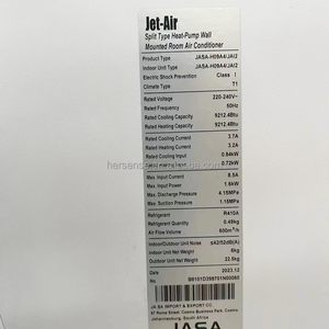 3.5KW 12k CE Cooling/Heating Air Conditioners 220v Jet-Air 220v 50hz R410a Outdoor Unit With Indoor Unit Air Condi - Product Image 5