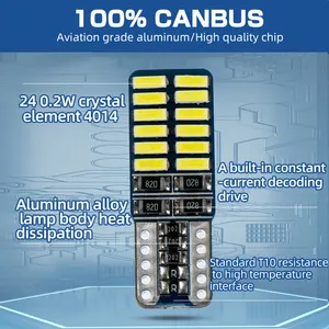 Super helle T10 LED-Lampen 12V Canbus LED-Lampe Kein Fehler LED-Licht Auto T10 Breite Lampe